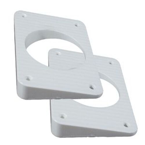 Taco Wedge Plates F/Grand Slam Outriggers - White