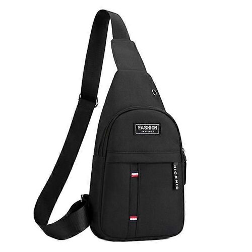 Hommes Sac De Poitrine Casual Sports Bandoulière Sac À Bandoulière Sac À Dos En Toile