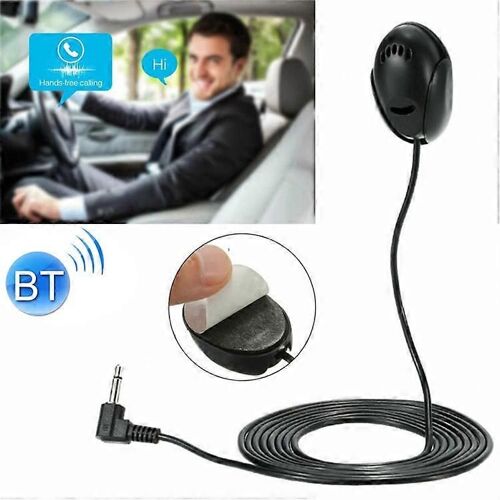 ZJ010MR Mono 2,5 mm d'angle Head Plug Car Navigation GPS Haut-parleur Microphone Bluetooth externe Coller, Longueur : 3m