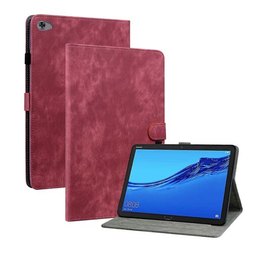 Pour Huawei MediaPad M5 Lite 10/C5 10.1 Tiger Pattern PU Tablet Case