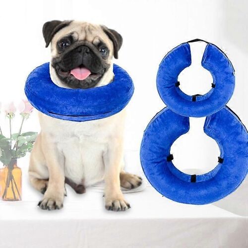 Collier De Chien Pvc Gonflable Pour Animaux De Compagnie Collier Anti-Arraché M