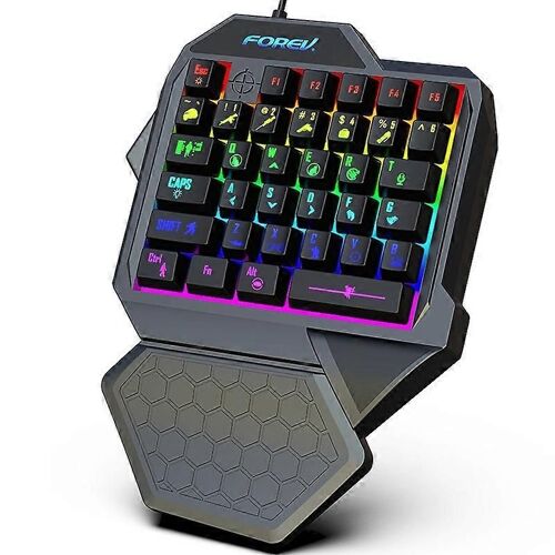 FOREV FV-F6 Clavier de jeu filaire éclairé (noir)
