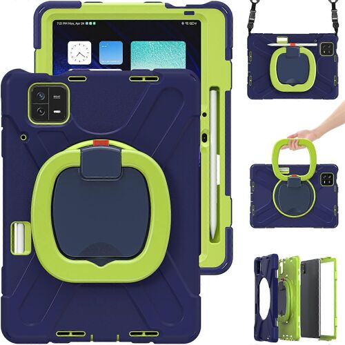 Étui De Tablette Pc Hybride En Silicone Avec Support Et Bandoulière