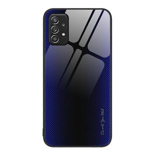 Pour Samsung Galaxy A52 4g / 5g Texture Gradient Verre Tpu Coque De Téléphone