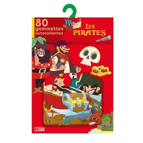 Les Pirates - 80 Gommettes Autocollantes