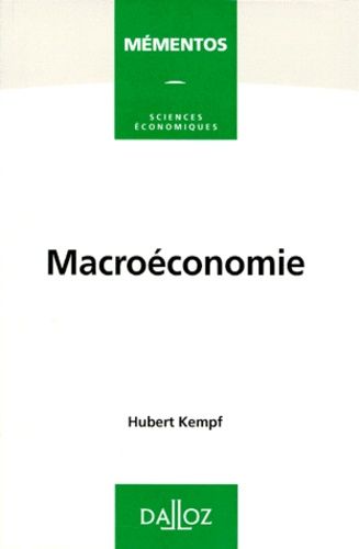 Macroéconomie - Edition 1995