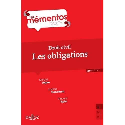 Droit Civil - Les Obligations - Memento Dalloz 21e Édition