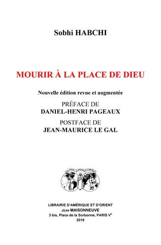 Mourir À La Place De Dieu