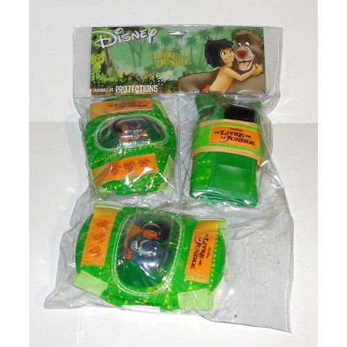 Protection Genouilleres Coudieres Et Protege Poignets Pour Roller Et Skateboard - Set De Protections Enfants Le Livre De La Jungle Disney Taille L Hasbro