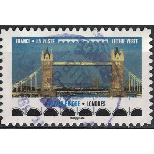 France 2017 Oblitéré Rond Daté Used Ponts Et Viaducs Tower Bridge Londres Y&t 1471 Su