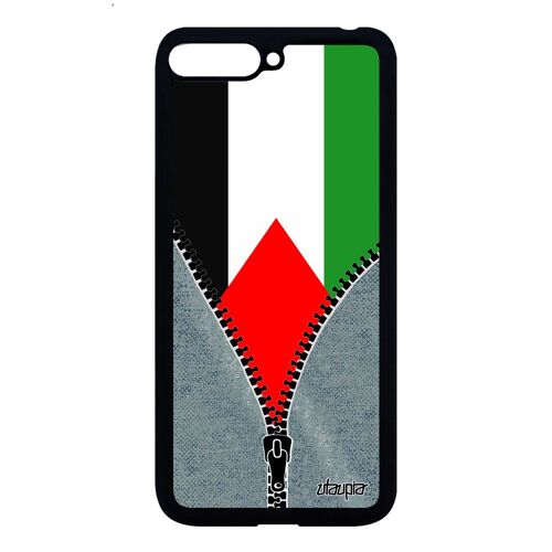 Coque Silicone Y6 2018 Drapeau Palestine Palestinien Foot Case Jeans 4g A Huawei Y6 2018