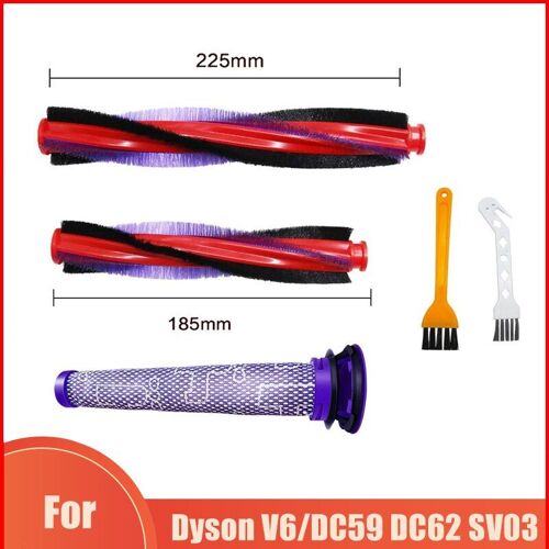 Dyson Pièces de Rechange de Remplacement, Aspirateur sans Fil, Rouleau de Brosse, Barre de Pré-filtre, V6, Animal Pelucheux, DC59, DC62, SV03, SV073