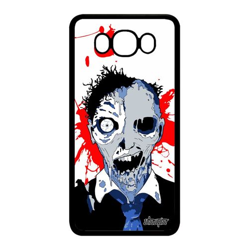 Coque Galaxy J7 2016 Silicone Zombie Tache Homme Bumper Halloween Case A Samsung Galaxy J7 2016