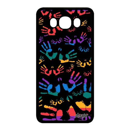 Coque Galaxy J7 2016 Silicone Empreinte Main Aluminium Hippie Trace De A Samsung Galaxy J7 2016