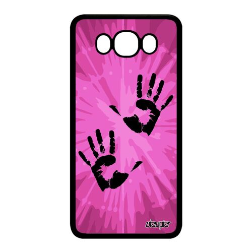 Coque J7 2016 En Silicone Empreinte Main Trace De Femme 4g Soleil Samsung Galaxy J7 2016