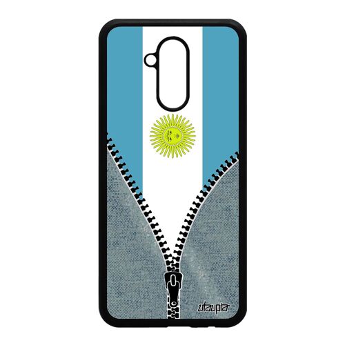 Coque Huawei Mate 20 Lite Silicone Drapeau Argentine Argentin Dessin Foot Rugby