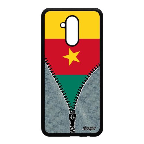 Coque Pour Mate 20 Lite Silicone Drapeau Cameroun Camerounais Jeans Foot Huawei Mate 20 Lite