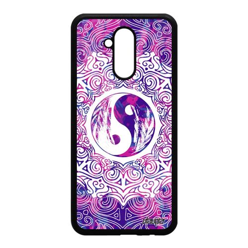Coque silicone pour Huawei Mate 20 lite Yin et Yang tatouage femme Rose mandala