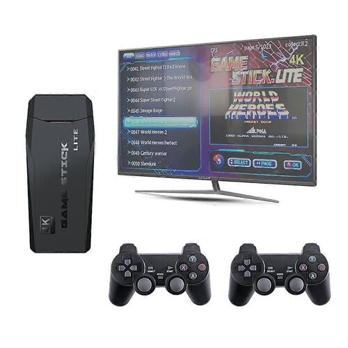 M8 Wireless HDMI Arcade Game Home TV Mini Game Machine avec 2 x GamePads 32G Memory