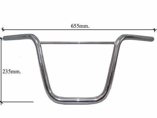 Honda Chaly Cf50 Cf70 Guidon Métal Chrome