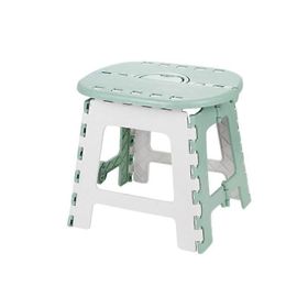 Tabouret Portable Épaissi Épaissi Pratique Pour La Maison Pliante, Couleur : Vert Petit