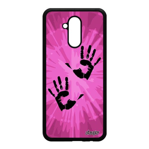 Coque Huawei Mate 20 Lite Silicone Empreinte Main Bumper Trace De Deux Soleil En