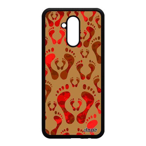 Coque Silicone Mate 20 Lite Pied Trace De Pas Imprime Motif Tendance Tpu Huawei Mate 20 Lite