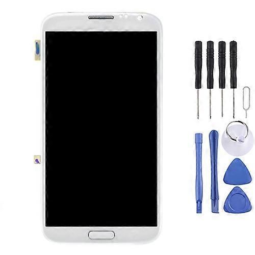 Ecran Lcd D'origine + Ecran Tactile Avec Cadre Pour Galaxy Note Ii / N7100