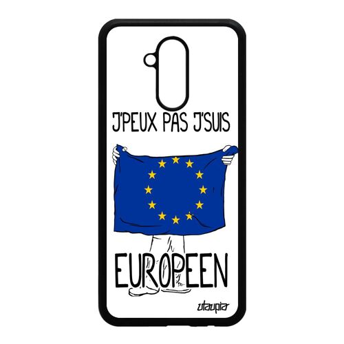 Coque Huawei Mate 20 Lite Silicone J'peux Pas J'suis Europeen Case Personnalisé