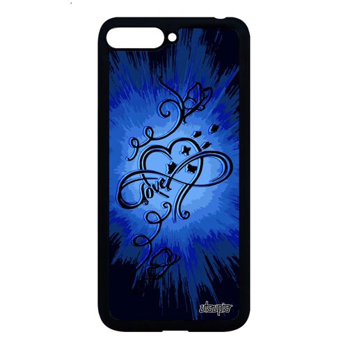 Coque Huawei Y6 2018 Silicone Infini Love Etui Soleil Pas Cher Fantaisie Tpu De