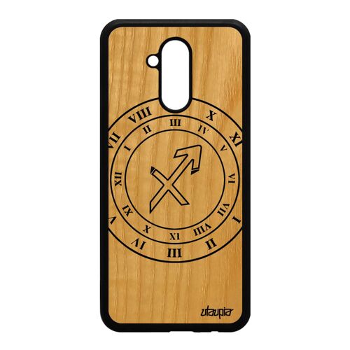 Coque Mate 20 Lite Bois Silicone Signe Astrologique Sagittaire Bumper Tpu Huawei Mate 20 Lite