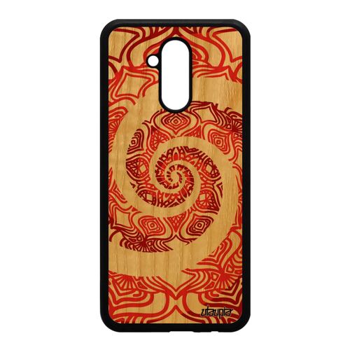Coque Mandala Huawei Mate 20 Lite Bois Silicone Imprimé Antichoc Cadeau De Noel