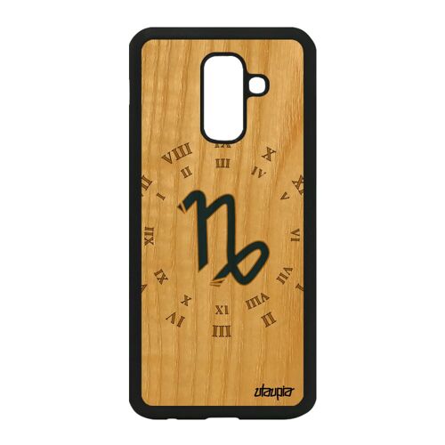 Coque Silicone Signe Capricorne Samsung A6 Plus 2018 Bois Antichoc Etui A Samsung Galaxy A6 Plus 2018