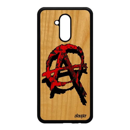 Coque Bois Huawei Mate 20 Lite Silicone Anarchie De Protection Smartphone Rock A