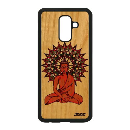 Coque Pour A6 Plus 2018 Bois Silicone Bouddha Housse Mandala Yoga Samsung Galaxy A6 Plus 2018