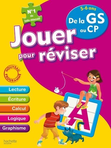 Jouer Pour Réviser 5-6 Ans - De La Gs Au Cp - Avec Un Crayon-Gomme - Edition 2016