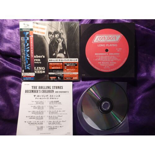 The Rolling Stones December's Children Cd Japon Shmcd Pochette Souple Avec Obi