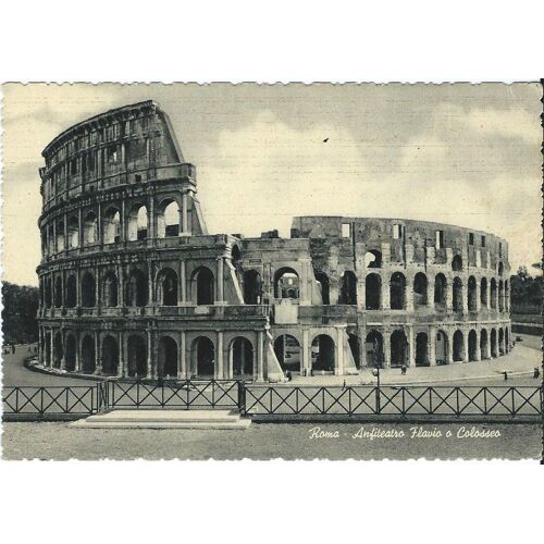 Italie, Belle Carte Postale Ancienne, Le Colisee Ou Amphitheatre De Flavius.