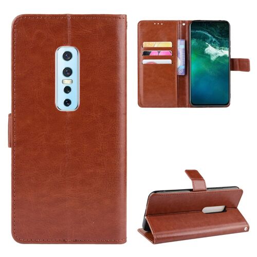 Coque Vivo V17 Pro,Etui pour Vivo V17 Pro,Coque en cuir pour Vivo V17 Pro,Convient a Etui la Vivo V17 Pro,Marron