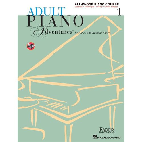 Nancy Faber_Randall Faber : Adult Piano Adventures All-In-One Book 1 Spiral Bound - Recueil Avec Support(S) En Ligne Piano Hl00420242 9781616773021