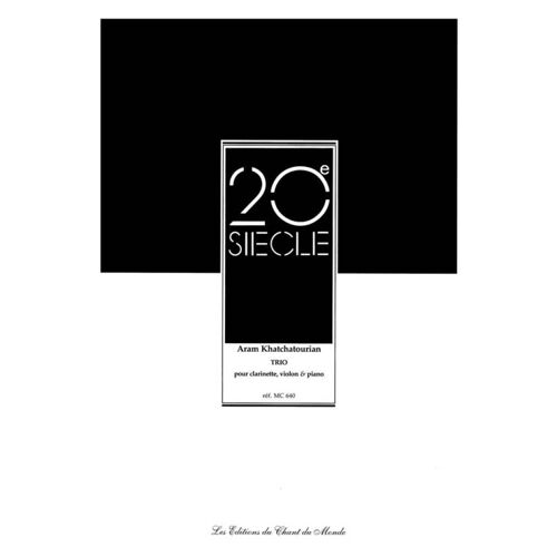 Aram Il'yich Khachaturian : Trio In C Minor - Recueil Clarinet, Violin And Piano 9790201644721 Cdmmc640