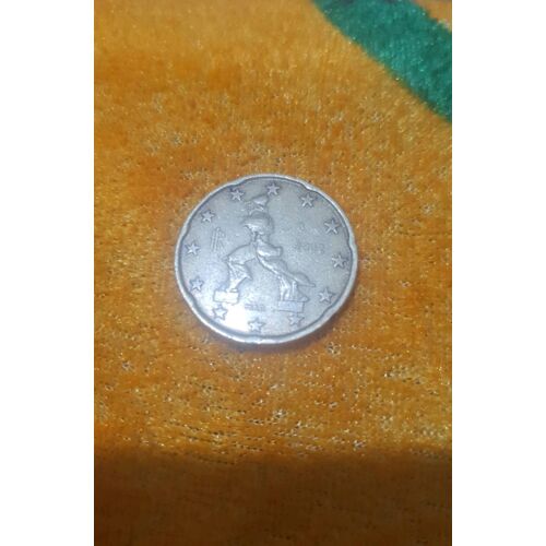 Pièce De 20 Centimes 2002 Frappée En Italie 