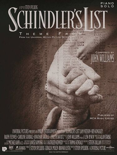 John Williams : Theme From Schindler's List - Recueil Piano Musam92085