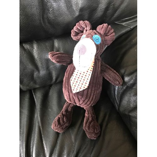 Doudou Ours Gromos Marron Cravate 30 Cm Les Deglingos