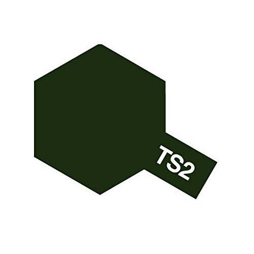 Puzzle Pièces Tamiya Ts02 - Vert Foncé Mat - 100ml En Bombe