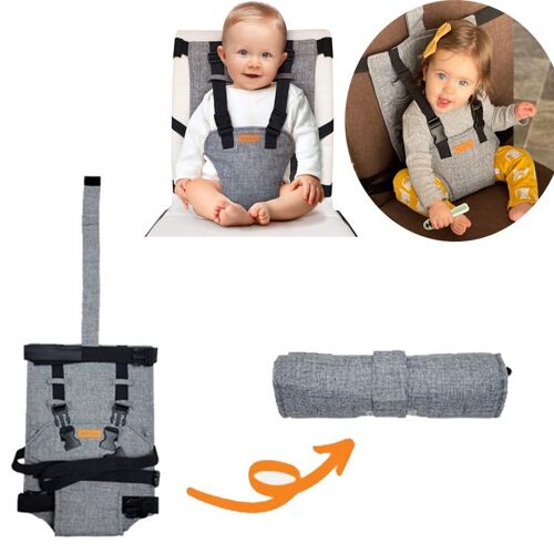 Rehausseur De Chaise Enfant,Compact Et Facile À Transporter, Chaise Nomade Bebe Rehausseur Gonflable Idéal Pour Bebes 6-36 Mois