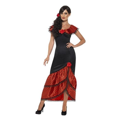 Déguisement De Flamenco Avec Pois Pour Femme (Taille M)