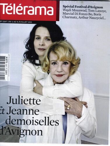 Télérama N°3207 Juliette Binoche_Jeanne Moreau_Fukushima_Festival D'avignon_Wajdi Mouawad_Sagan
