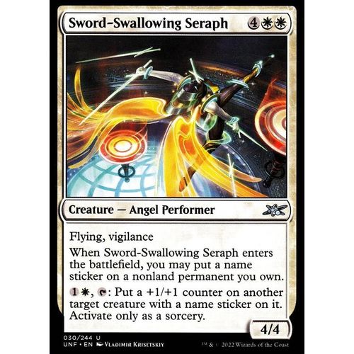 Sword- Swallowing Seraph - Magic - Unfinity Vo - U - 30/244