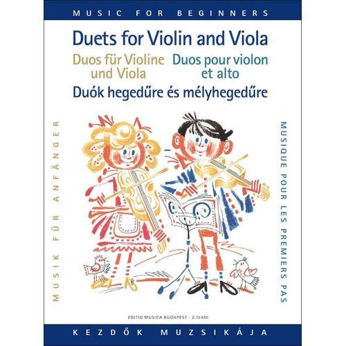 Vigh Lajos : Duos Für Violine Und Viola Für Anfänger I - Recueil 2 String Instruments 9790080134306 Embz13430